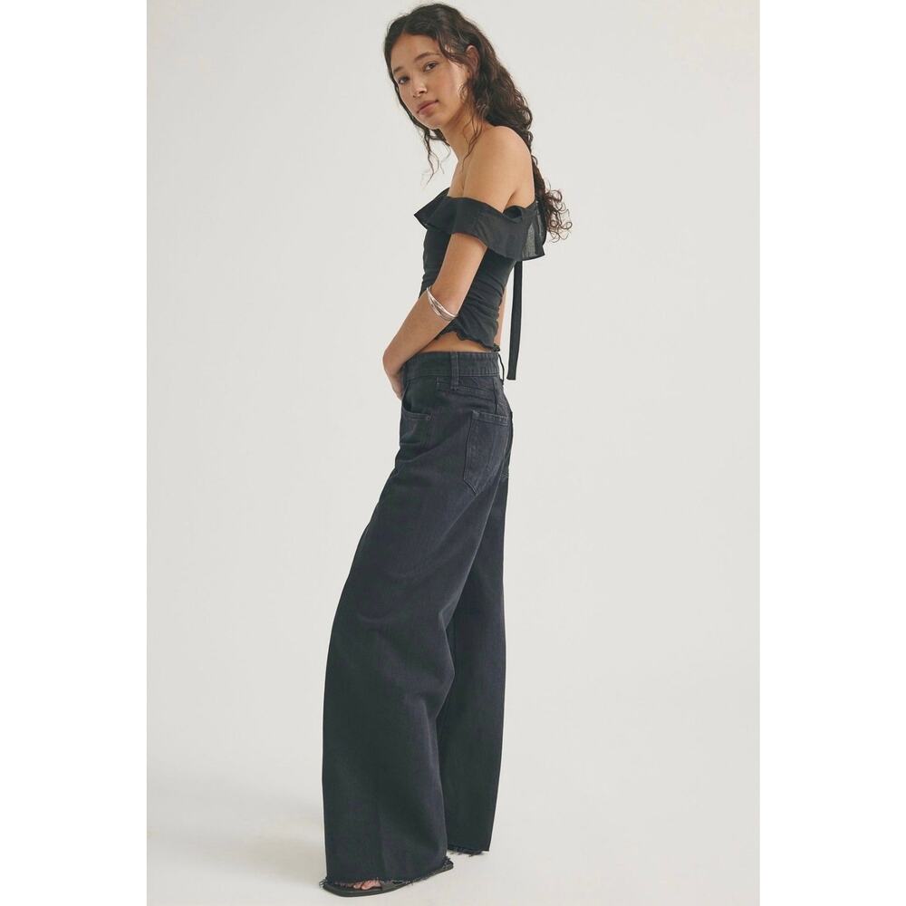 NEW Free People We The Free Doppelganger Alter Ego Wide-Leg Twisted Jeans 26 - Picture 2 of 12